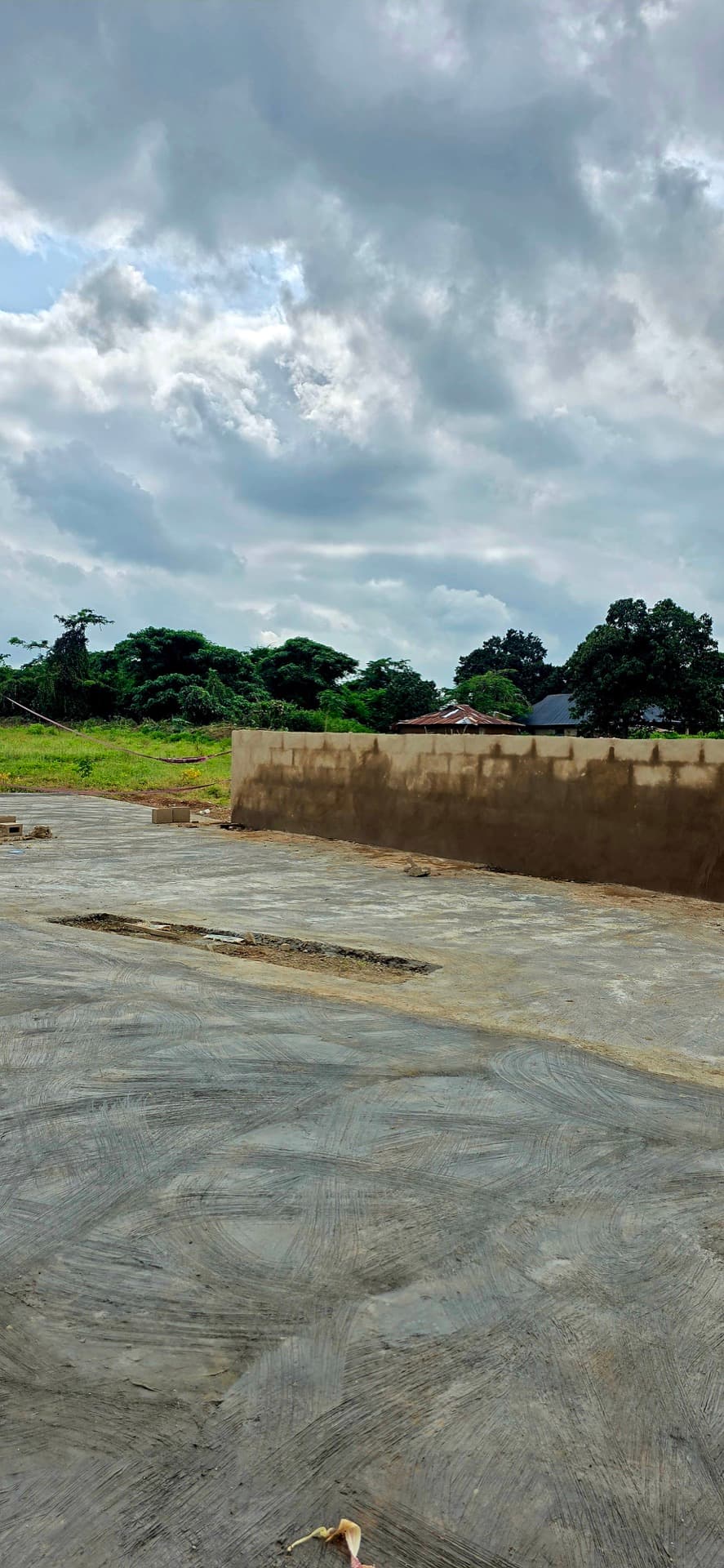Paved foundation progress