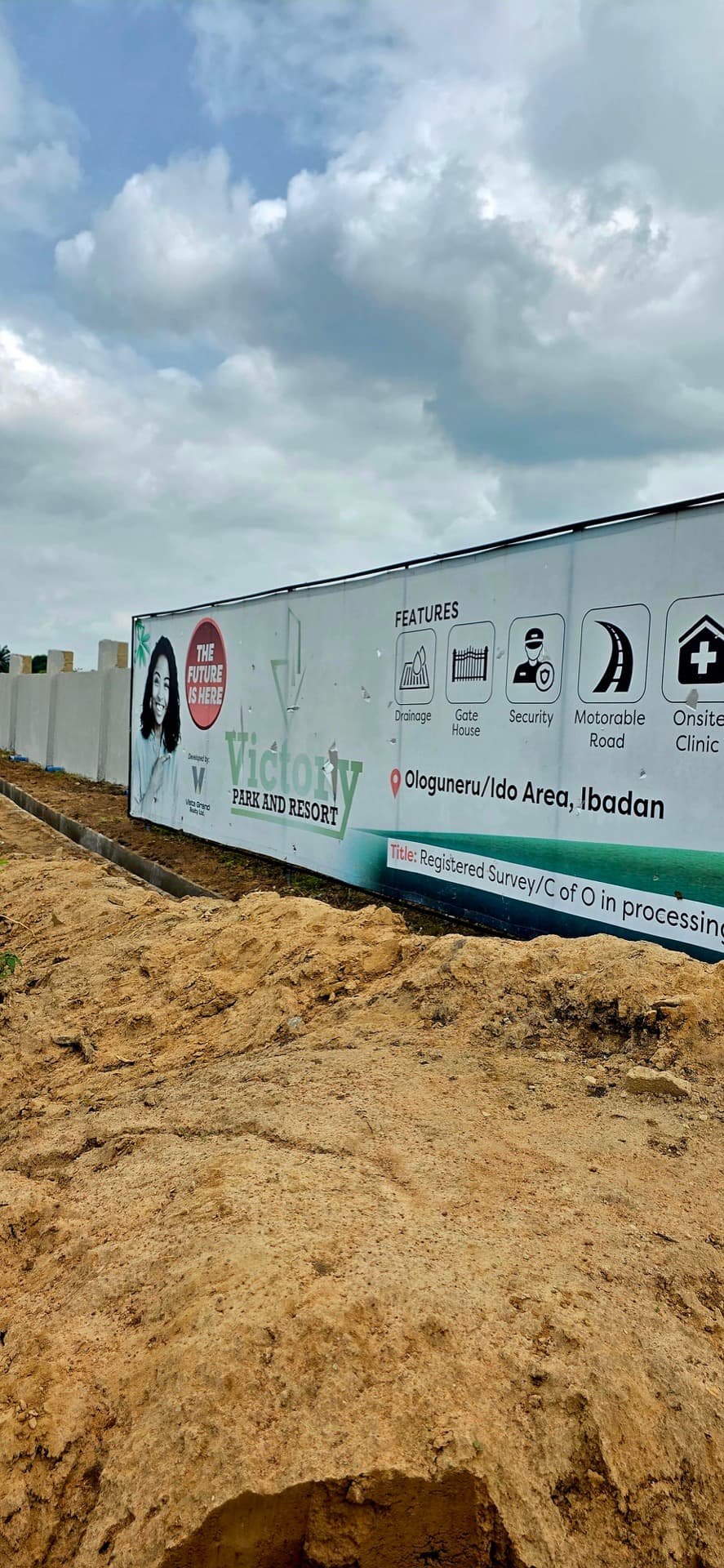 Victory Park site frontage